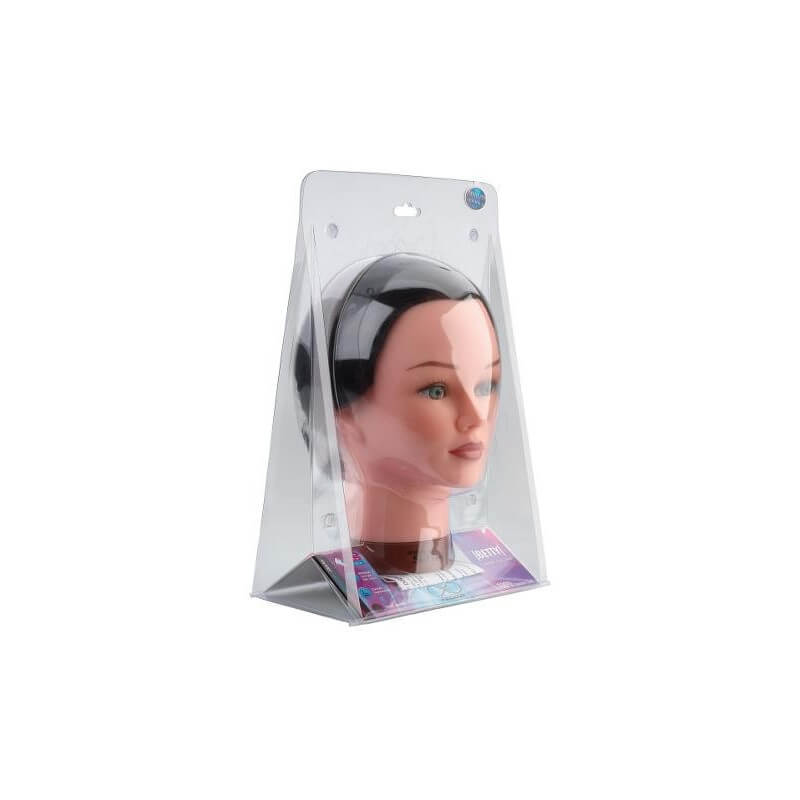 Tête apprentissage cheveux naturels 4 couleurs