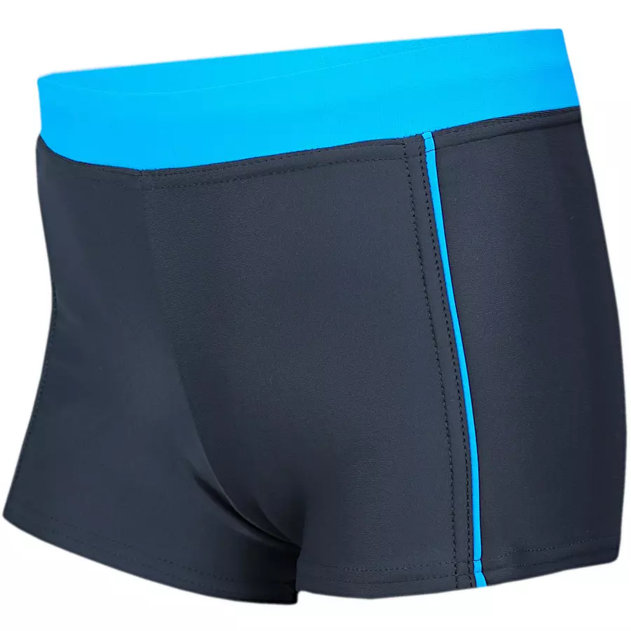 Aquarti Jungen Kinder Badehose Seitliche Paspel blau