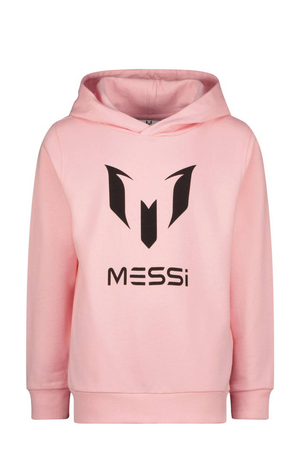 Messi hoodie Masorin met logo lichtroze/zwart