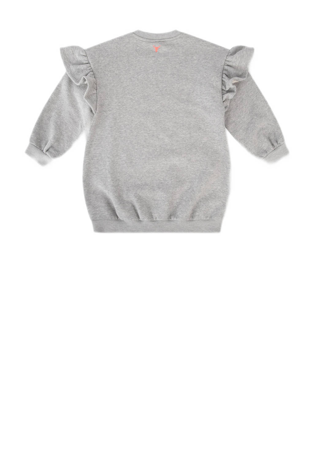 Alix the Label gemêleerde sweatjurk grijs melange