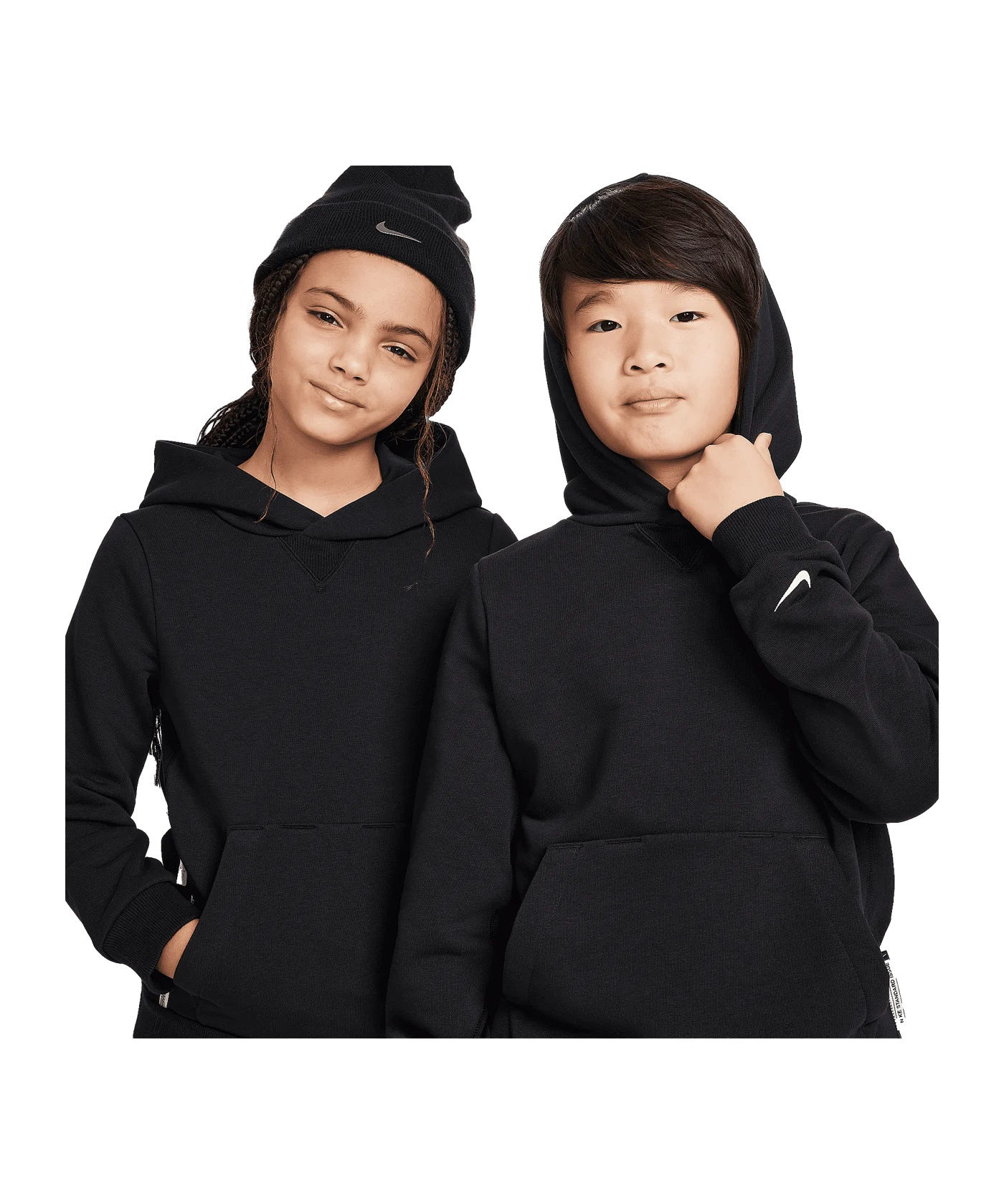 Nike Fleece Hoody Kids Schwarz F010
