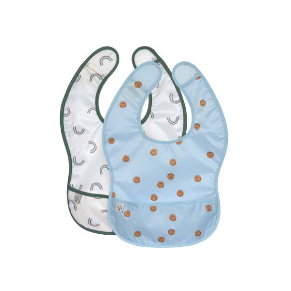 Lässig Lichtgewicht Slab Happy Rascals Smile Sky Blue 2-Pack