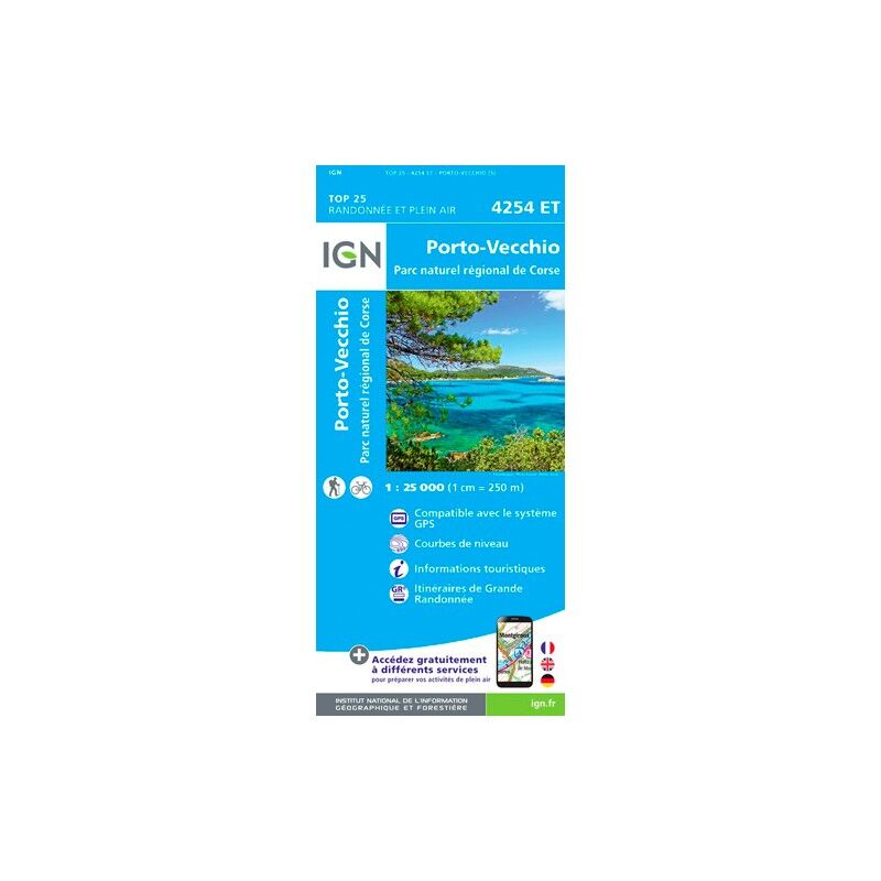Porto-Vecchio.Pnr De Corse - Carte topographique