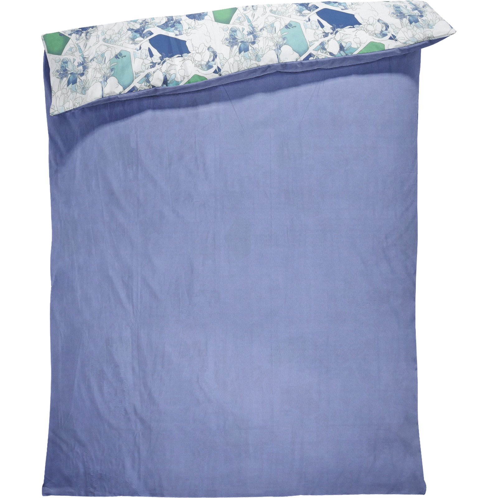 Bettwäsche Microfaser Kunst blau