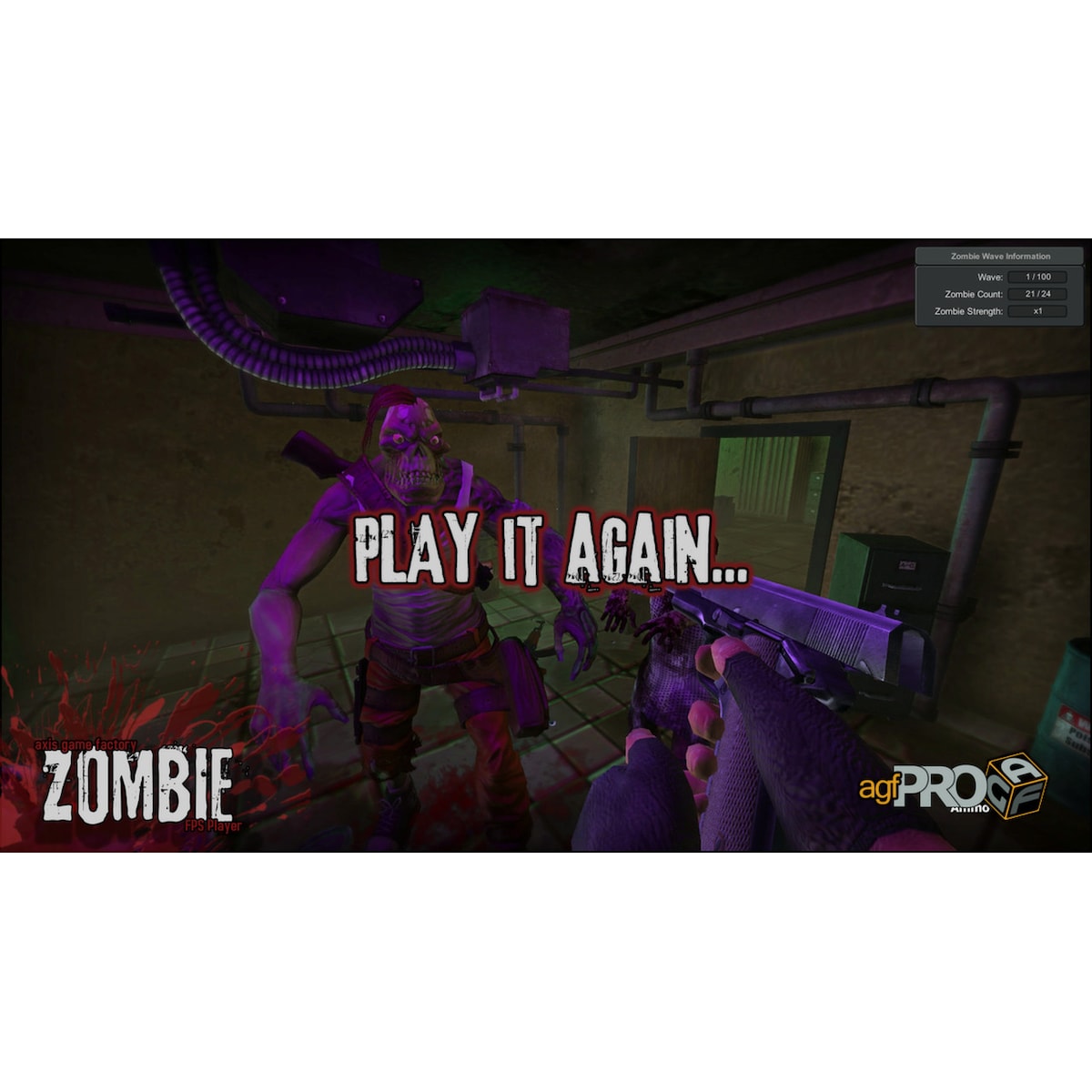 Axis Game Factory s AGFPRO Zombie FPS Player DLC - PC Windows,Mac OSX,