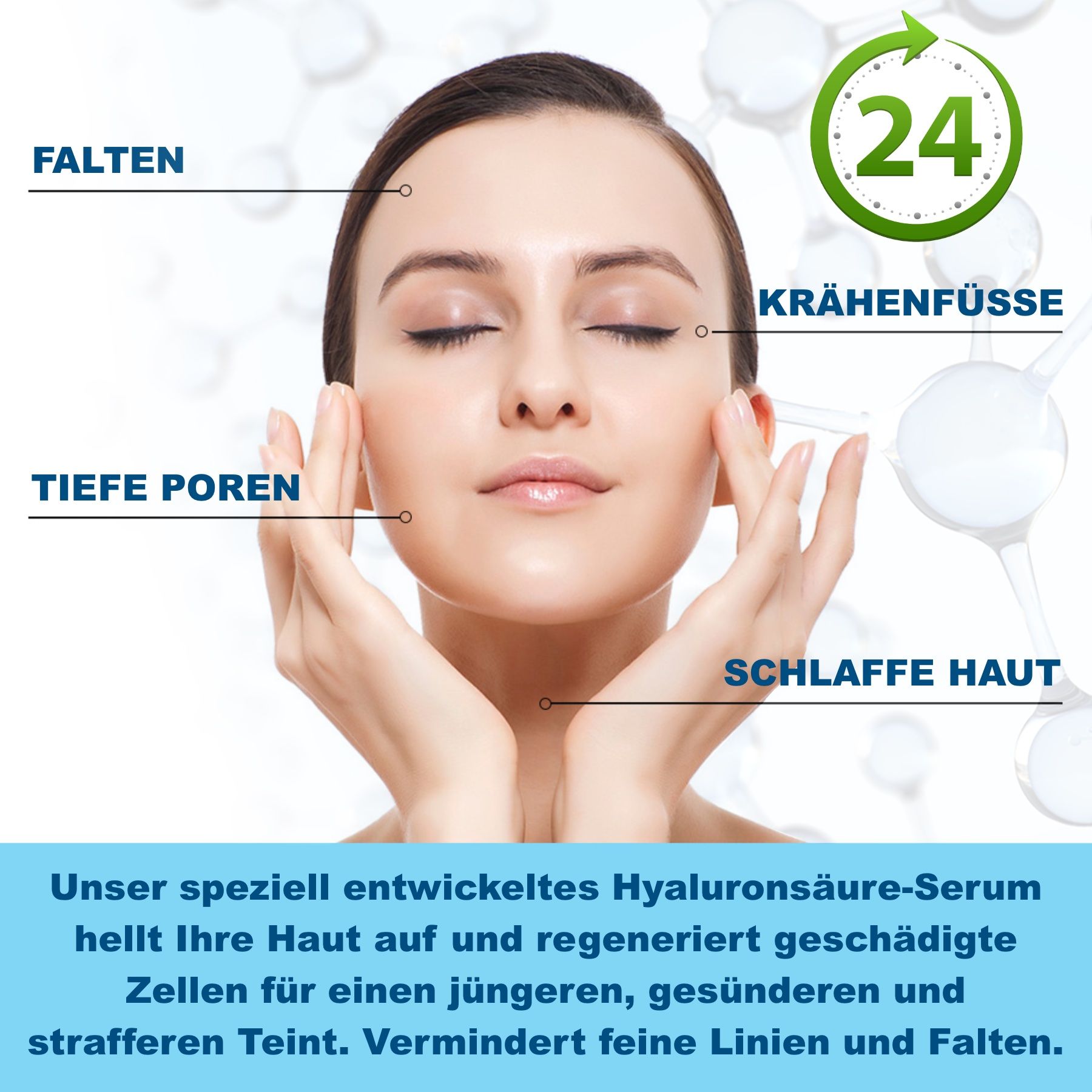P-Beauty Cosmetic Accessories Gesichtsserum mit Hyaluronsäure