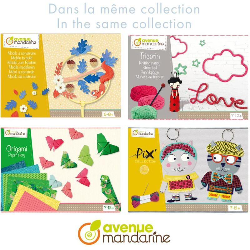 Boîte créative, Cartes à pailleter - Rose