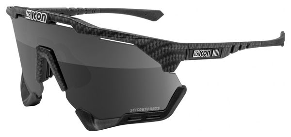 Scicon Sports Aeroshade XL Lunettes De Soleil De Performance Sportive (Scnpp Multimiror Silver/Compagnon De Carbone)