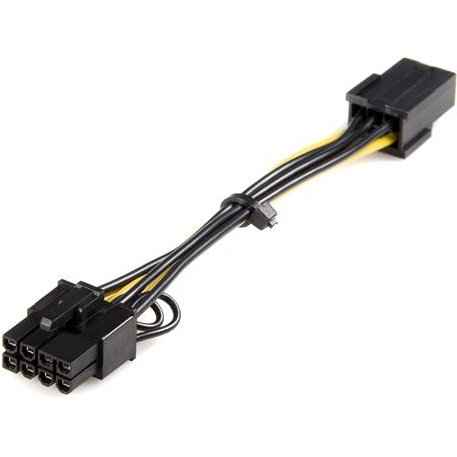 StarTech.com Câble adaptateur d'alimentation PCI Express à 6 broches vers 8 broches de 15 cm - F/M