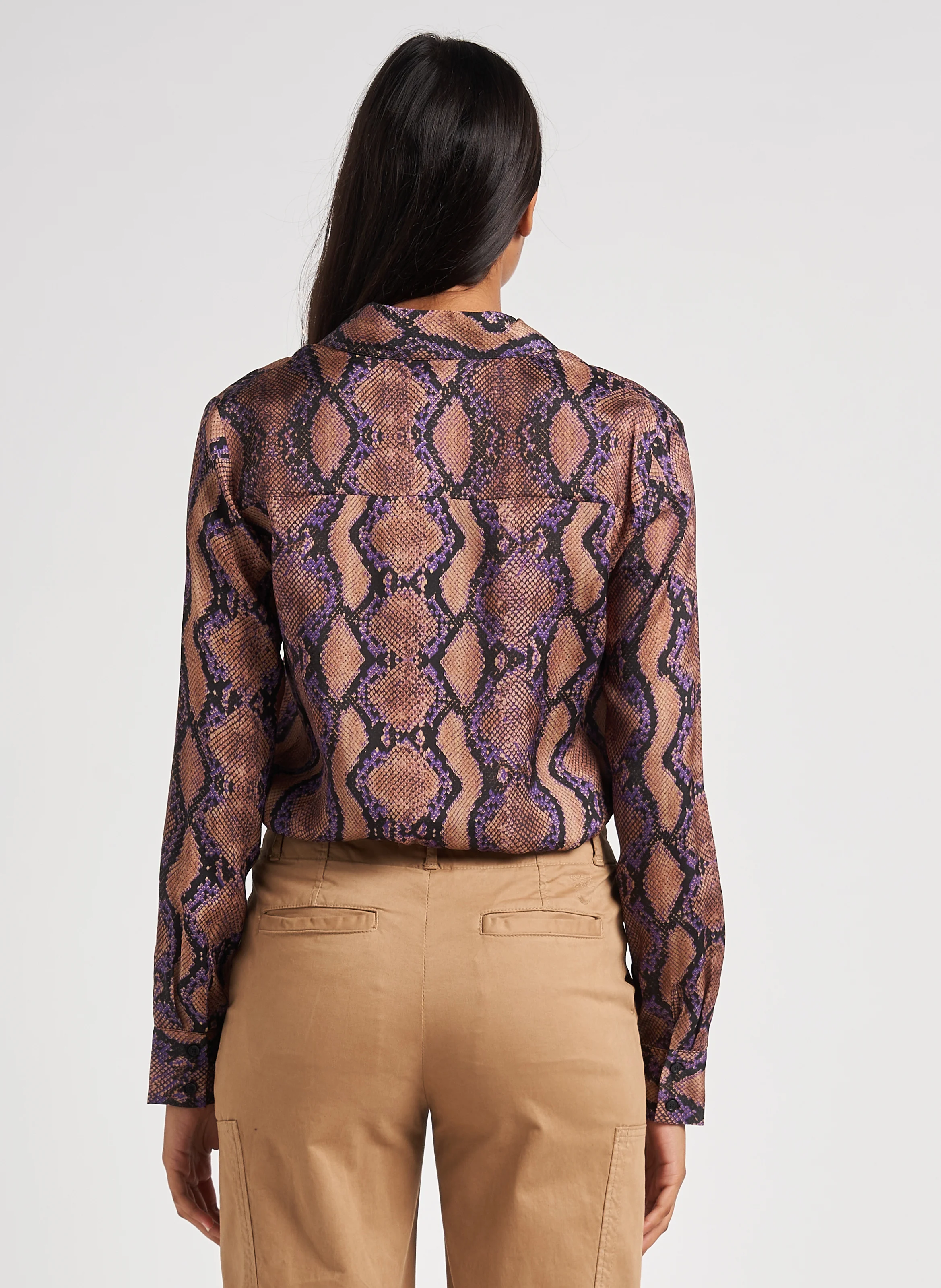 SMORZARE - Chemise fluide col classique imprimée| Multicolore