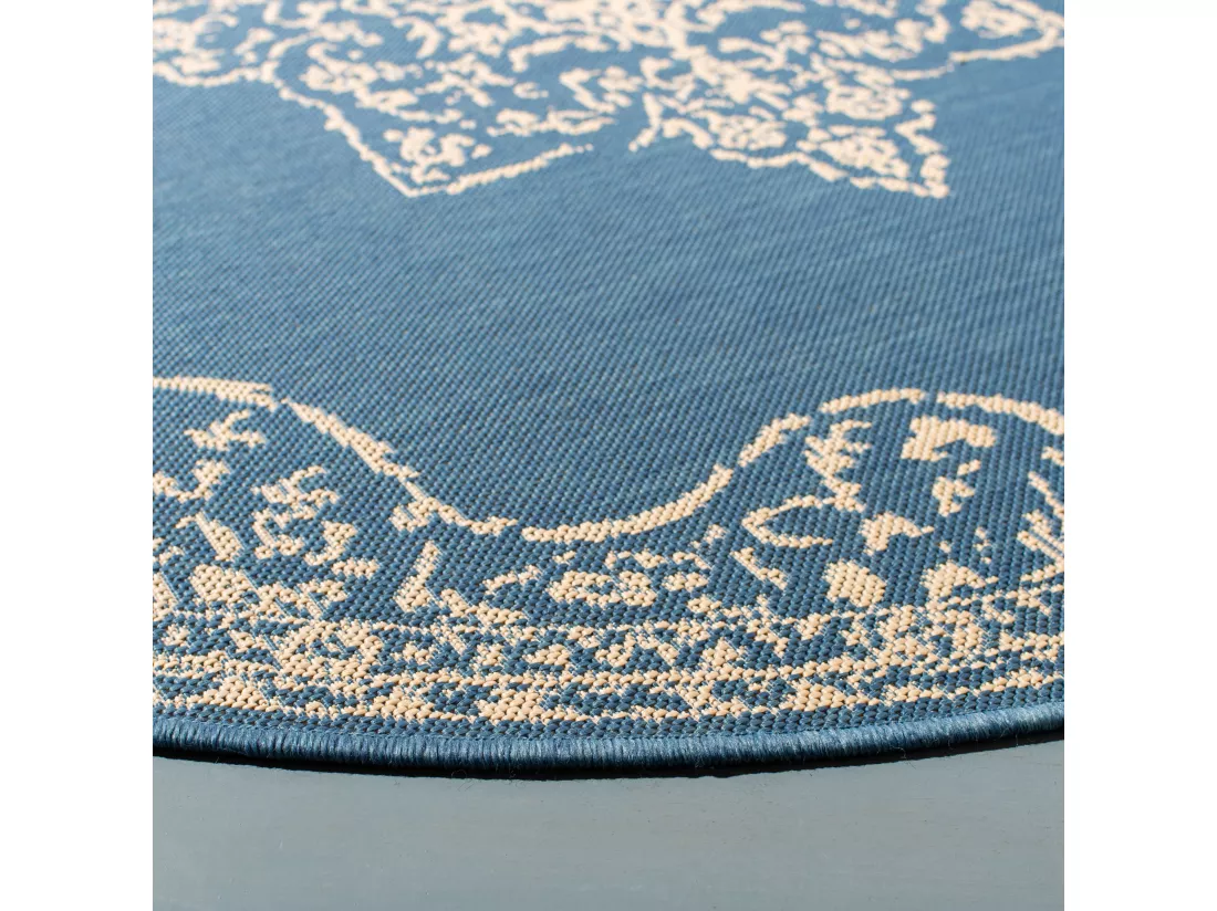 Tapis Cream & Blue 91 X 152 cm - Tropea