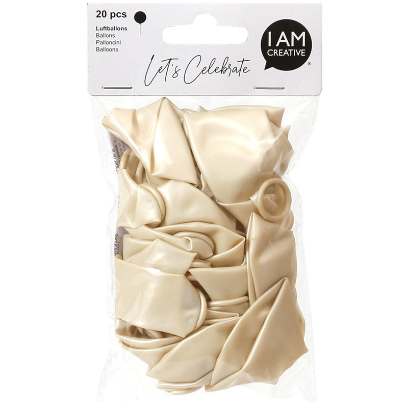 I AM CREATIVE Luftballons metallic, 20 Stück