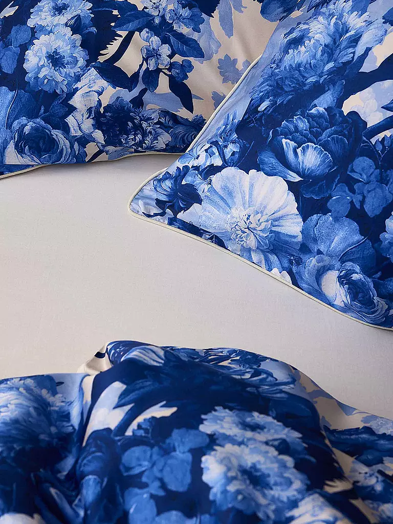 ESSENZA Satin Bettwäsche LEILA 70x90cm/140x200cm Vanilla hellblau