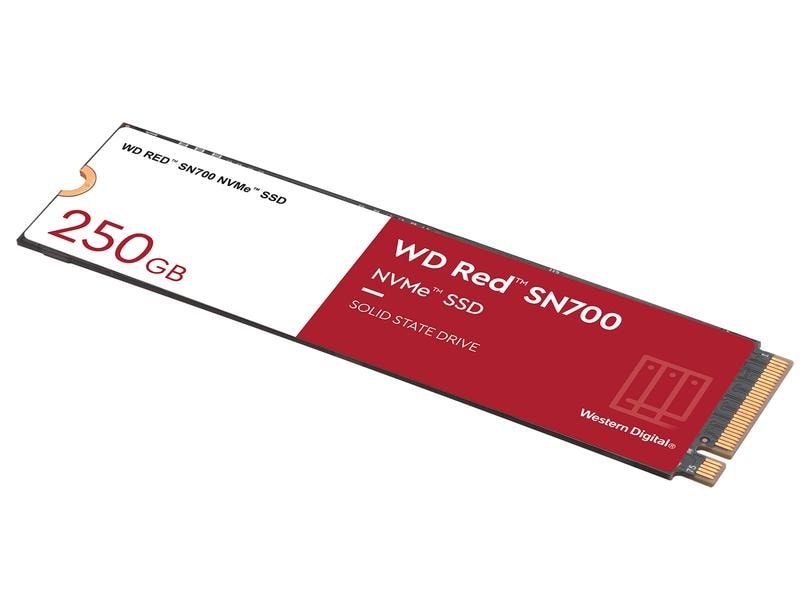 Western Digital SSD WD Red SN700 M.2 2280 NVMe 250 GB Solid-State-Drive für effektives Caching in NAS-Systemen
