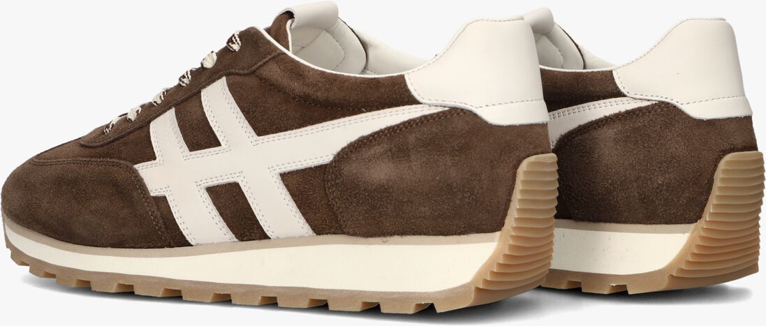 bruine hogan lage sneakers h701 allacciato h