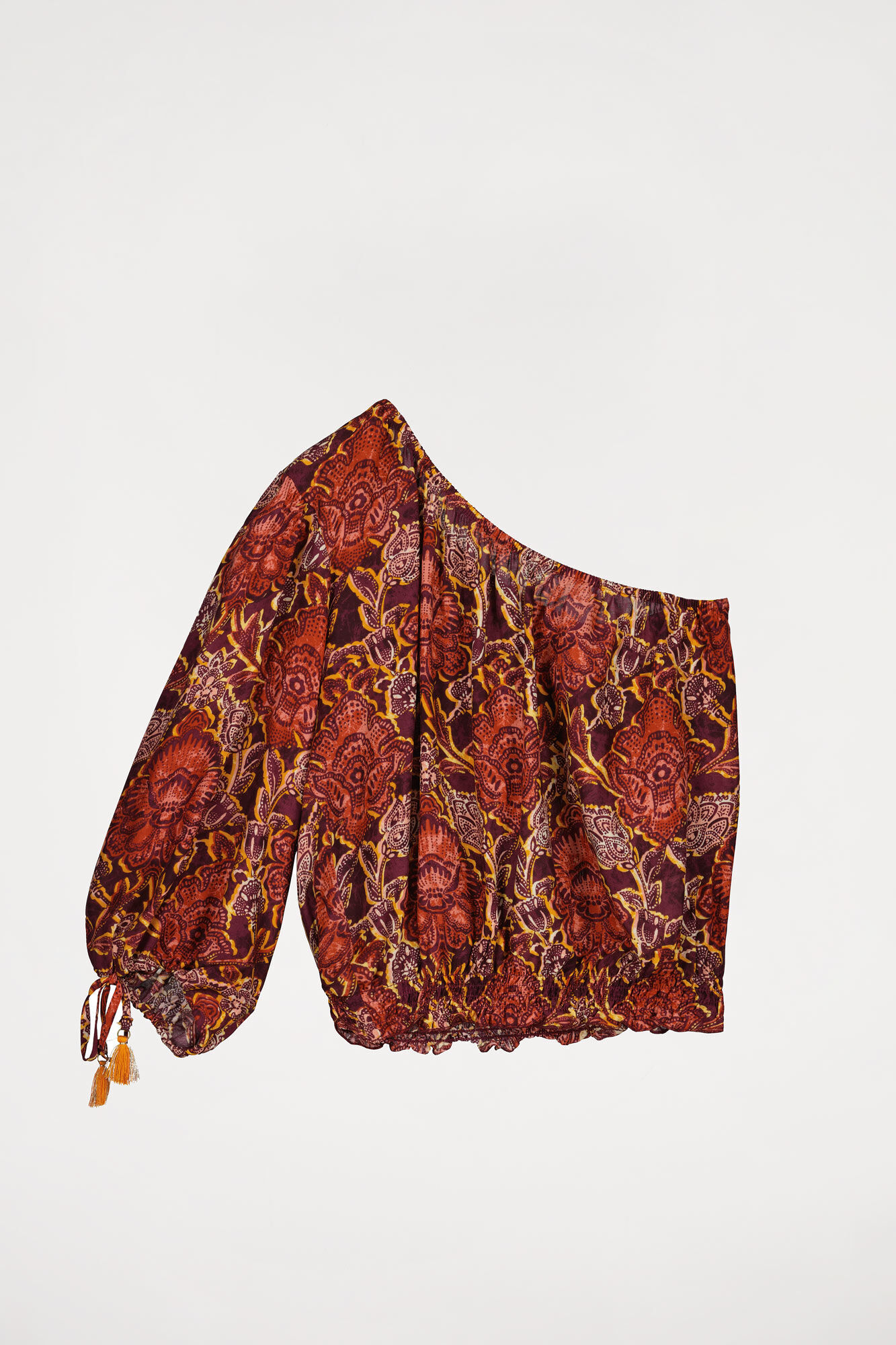 Top estampado assimétrico - estampa