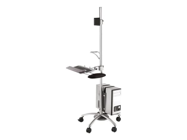 Neomounts FPMA-MOBILE1800 - Vogn - for LCD-skjerm / PC-utstyr - sølv - skjermstørrelse: 10