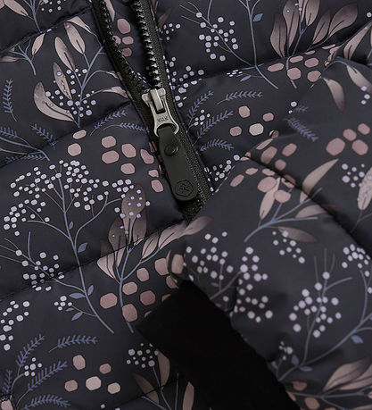 Color Kids Steppjacke - Phantom m. Blumen
