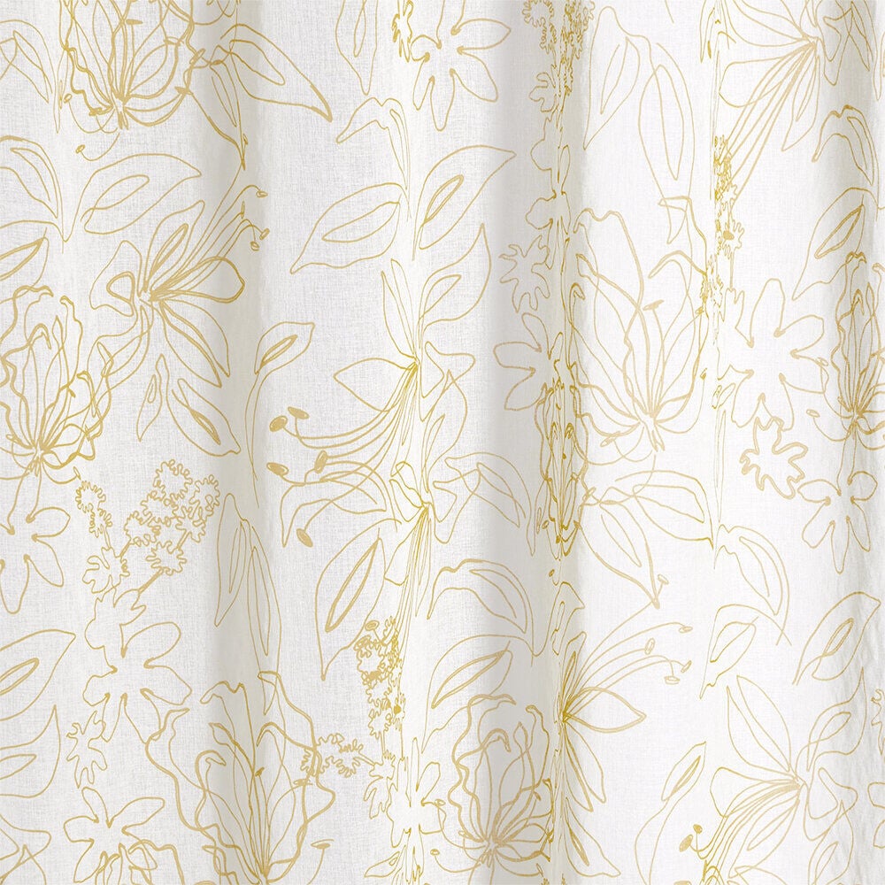 Voilage 140x240cm beige imprimé curry