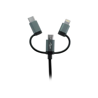 Mobility Lab - Câble USB 3en 1 - 1 m - gris