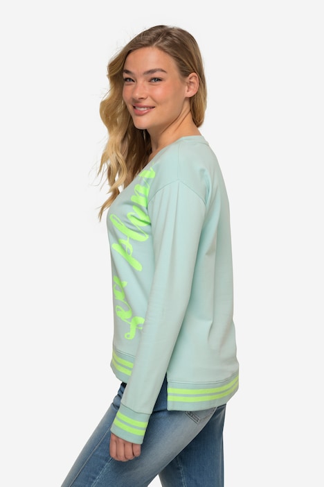 Sweatshirt, oversized, Schriftzug, Langarm