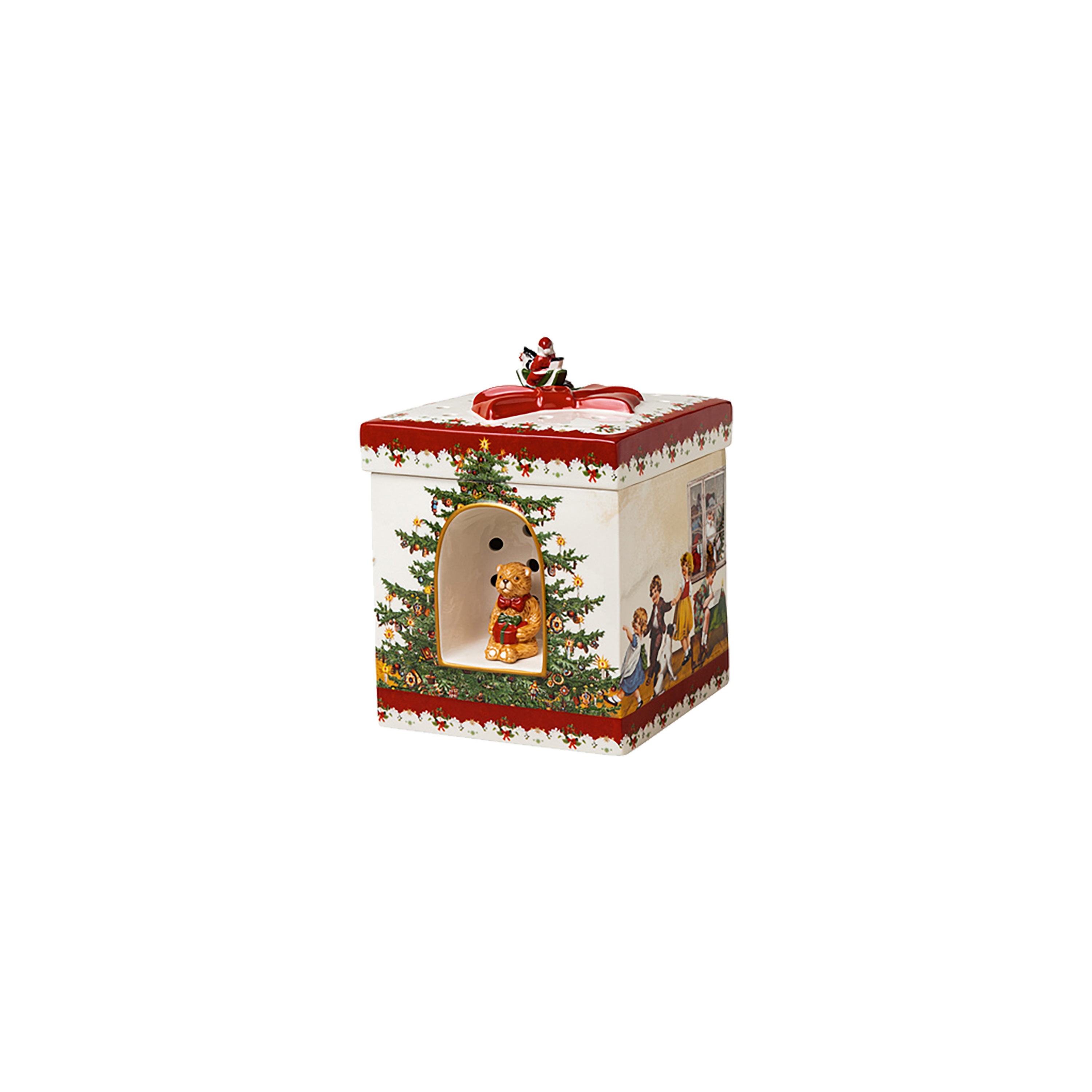 Christmas Toy's Christmas music box Multi-colored, 6.7'' x 6.7'' x 8.5''