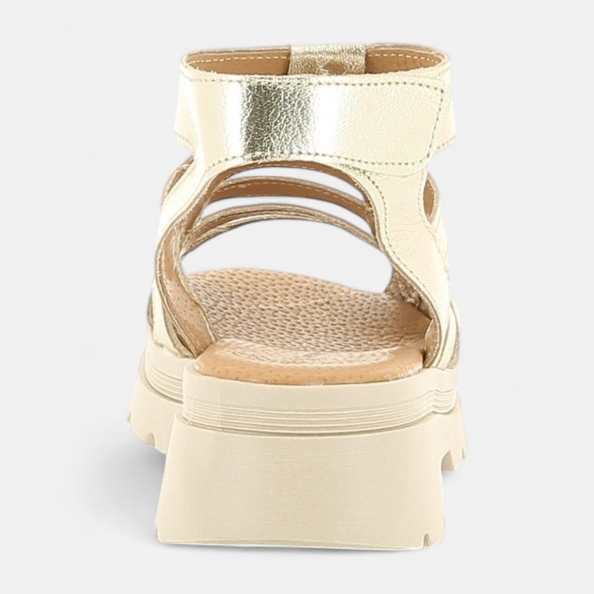 Sandales Femme en cuir or