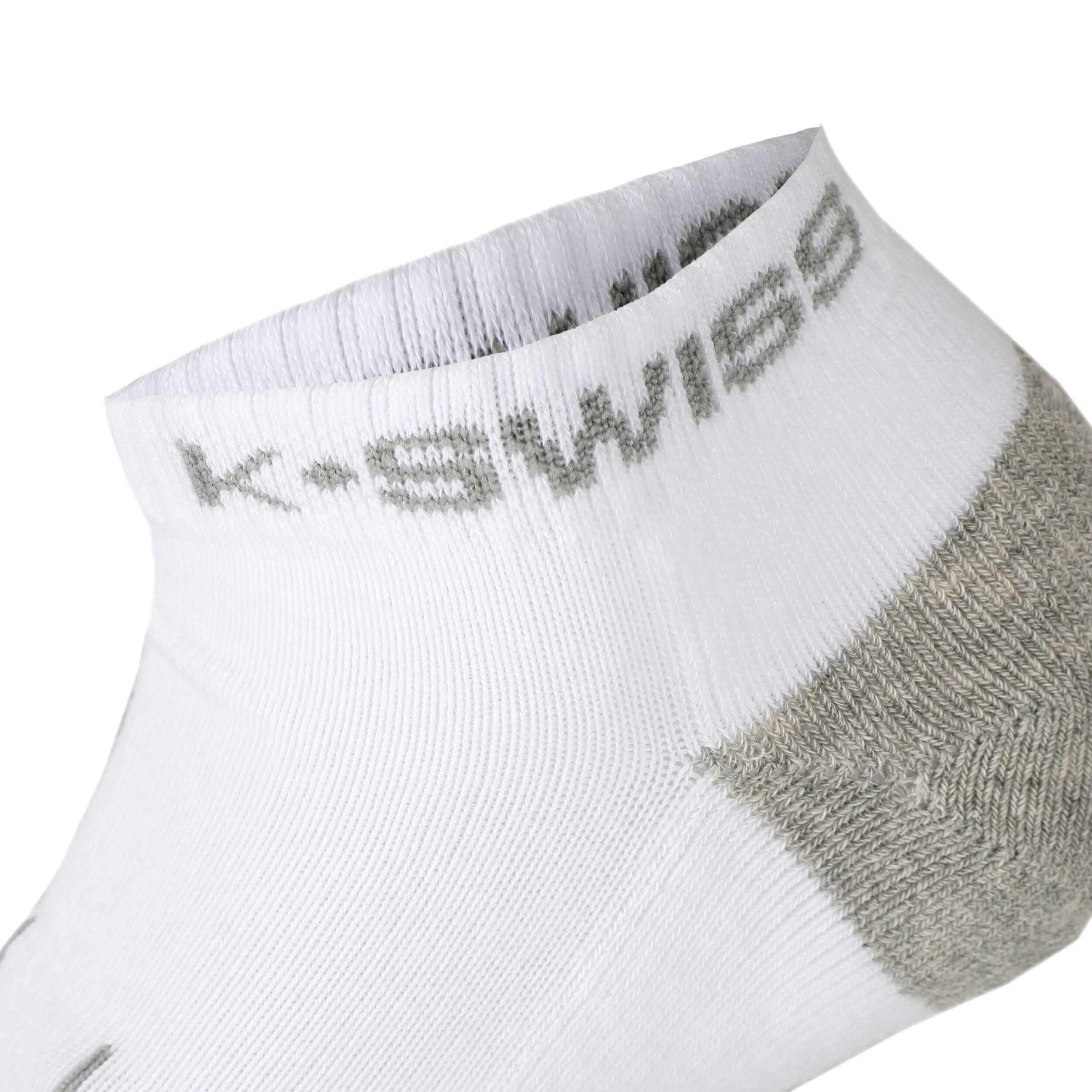 K-Swiss Chaussettes De Tennis Pack De 3 Femmes - Blanc , Gris Clair