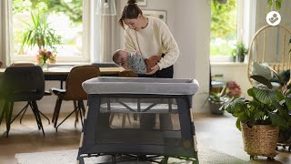 Swift 3-in-1 Stubenwagen, Reisebett und Laufstall 0 - 3.5 Y   0 - 15 kg    Sekundenschnelles Zusammenklappen |    Federleicht |    3 Produkte in 1 |    Einzigartige 2-Stufen-Matratze |