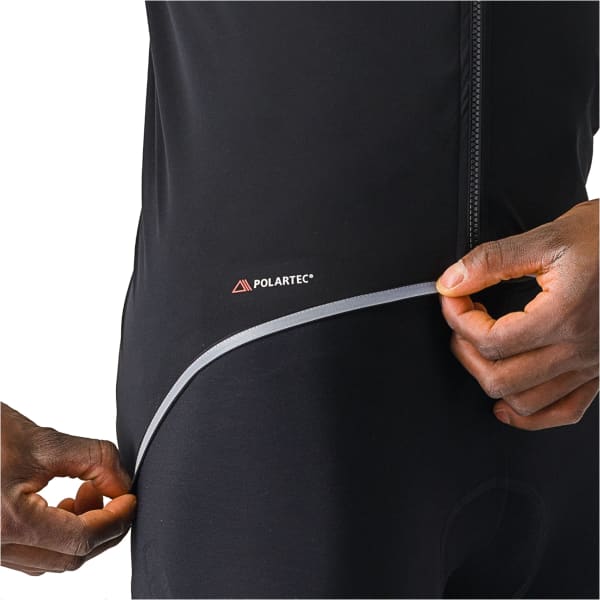Veste vélo CASTELLI VESTE ULTRA RAIN CAPE BLACK/SILVER REFLEX