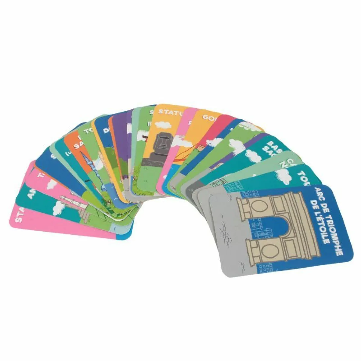 Paris Prix Jeu de Cartes Éducatives - Monuments