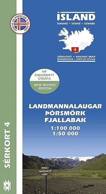 MAL OG MENNING - 4 LANDMANNALAUGAR 1 100 000  1 50 000