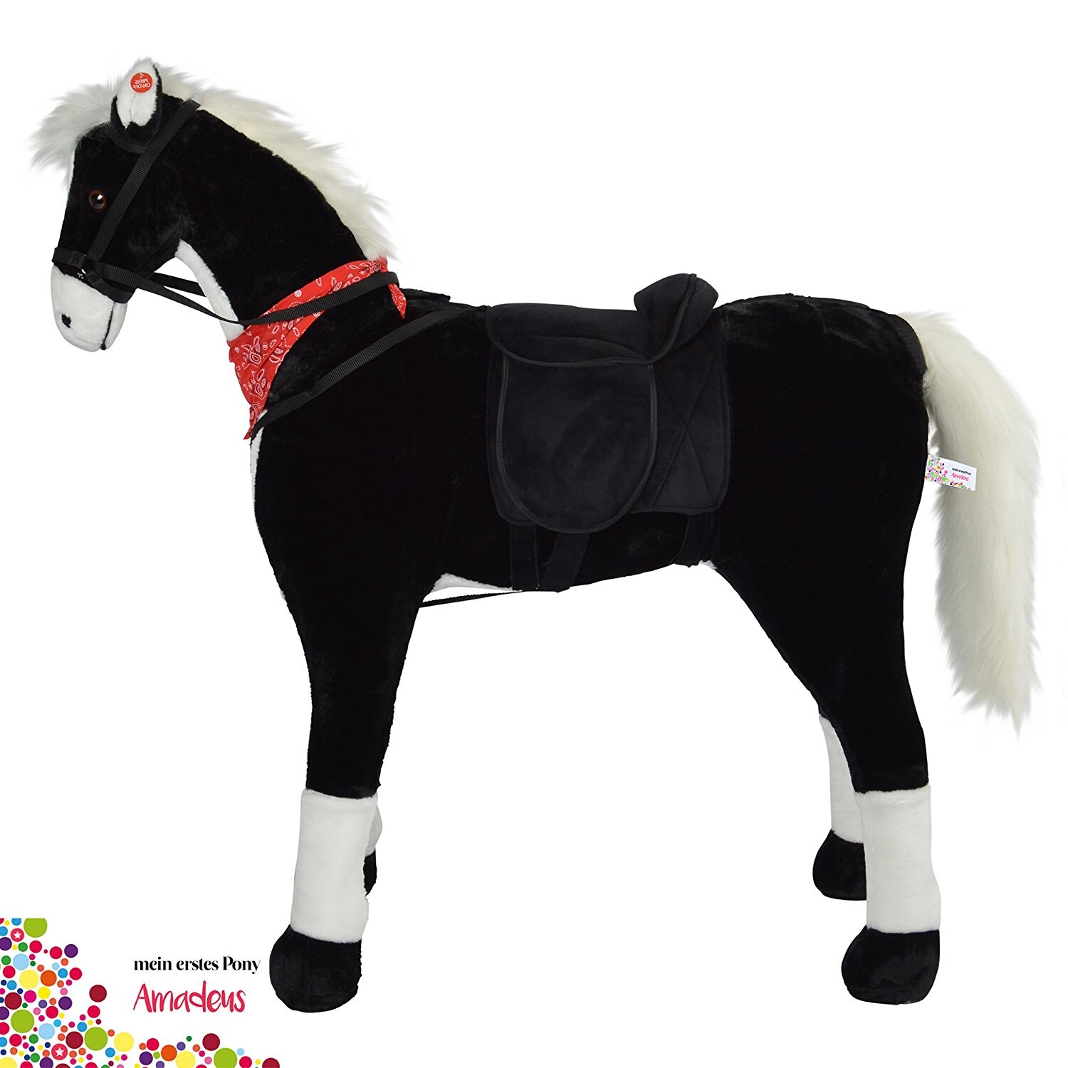 Pink Papaya Stehpferd für Kinder zum Reiten Amadeus 105 cm