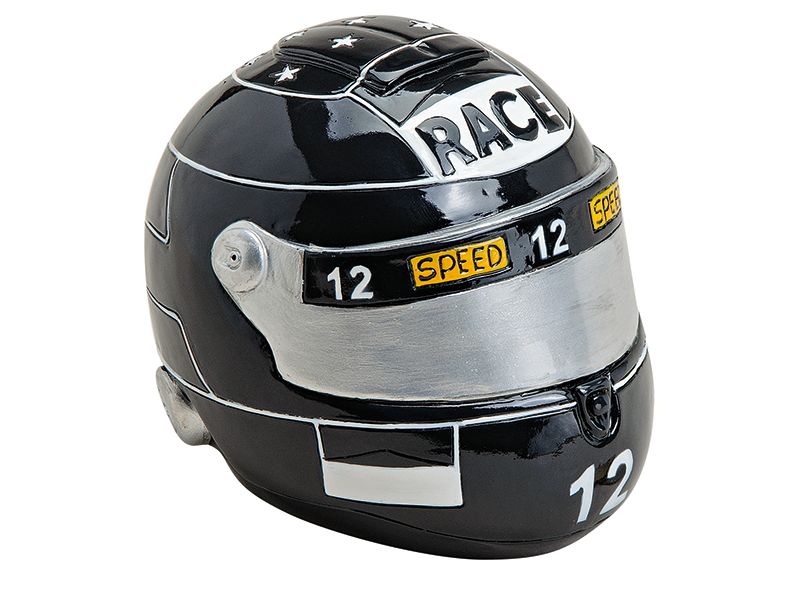 G. Wurm Spardose Motorradhelm 11 x 14 x 11 cm Sparkasse für das aufbewahren von Geld