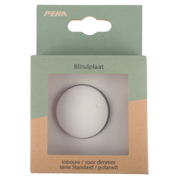 Peha Standard centraalplaat dimmer wit