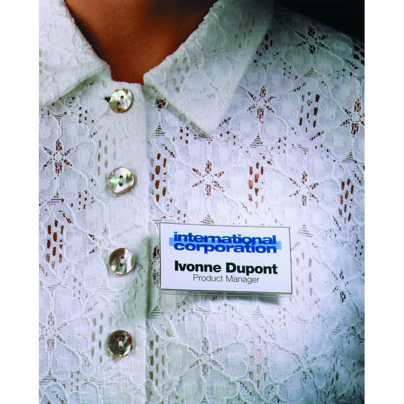 Porte-badge 40x75 mm avec aimant - Boîte de 25
