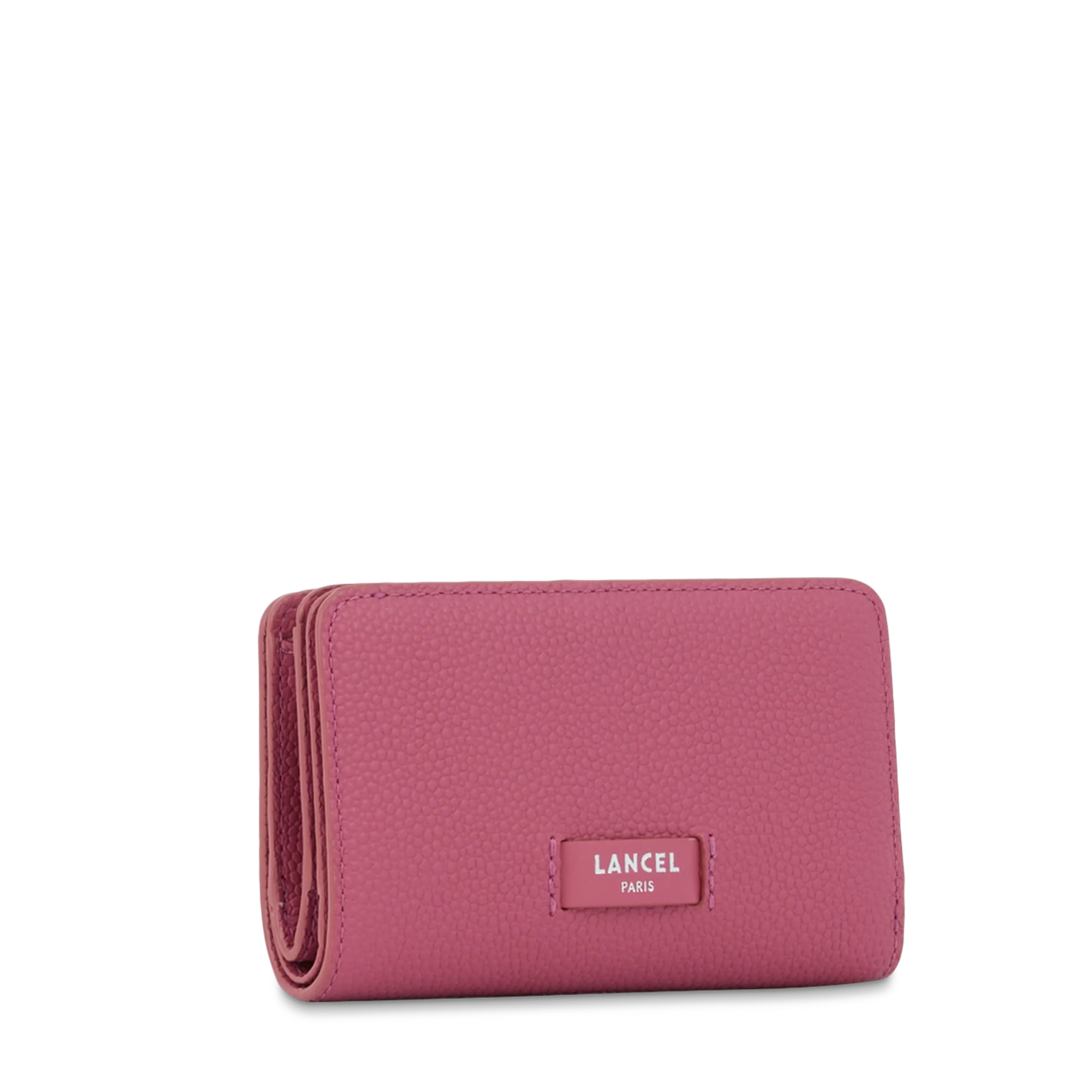 Portefeuille rectangulaire compact zippé Ninon de Lancel-Cerise