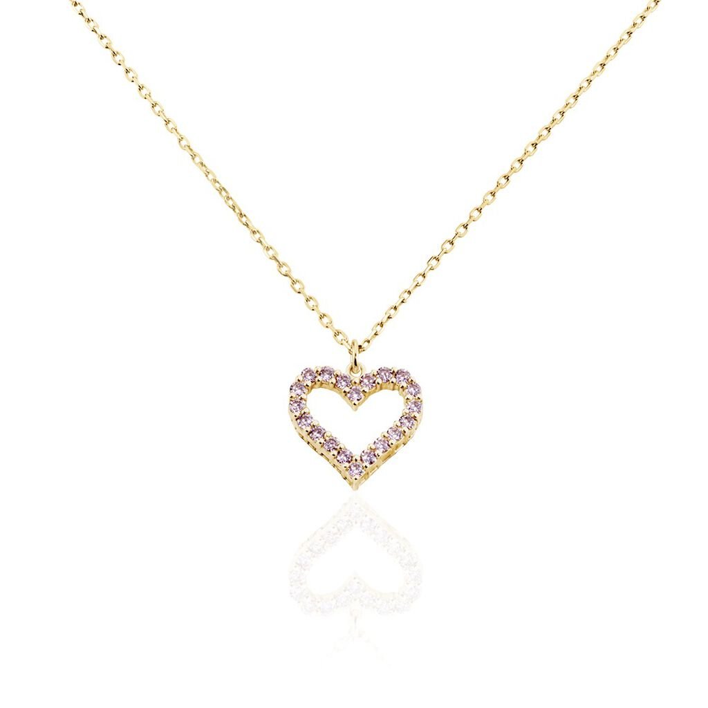 Collier Plaqué Or Jaune Fae Oxydes De Zirconium