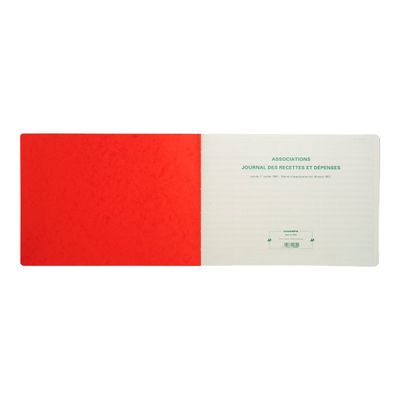 Exacompta - Registre des recettes/dépenses pour associations - 25 x 38 cm