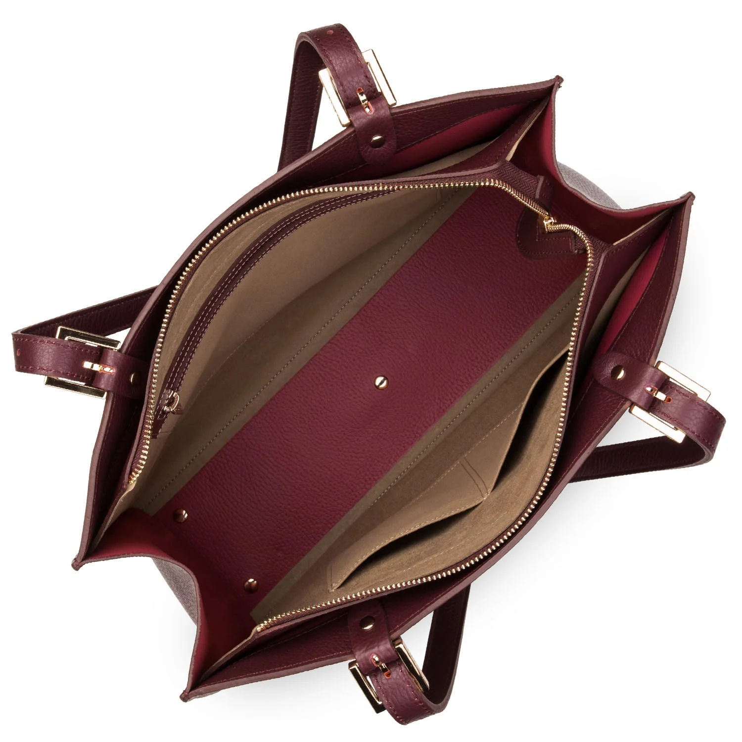 Foulonné Double-Grand sac cabas épaule