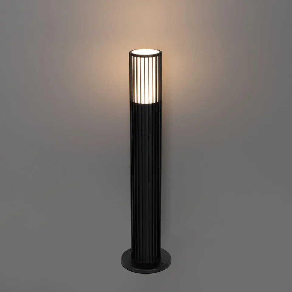 Qazqa staande buitenlampen boris zwart gu10