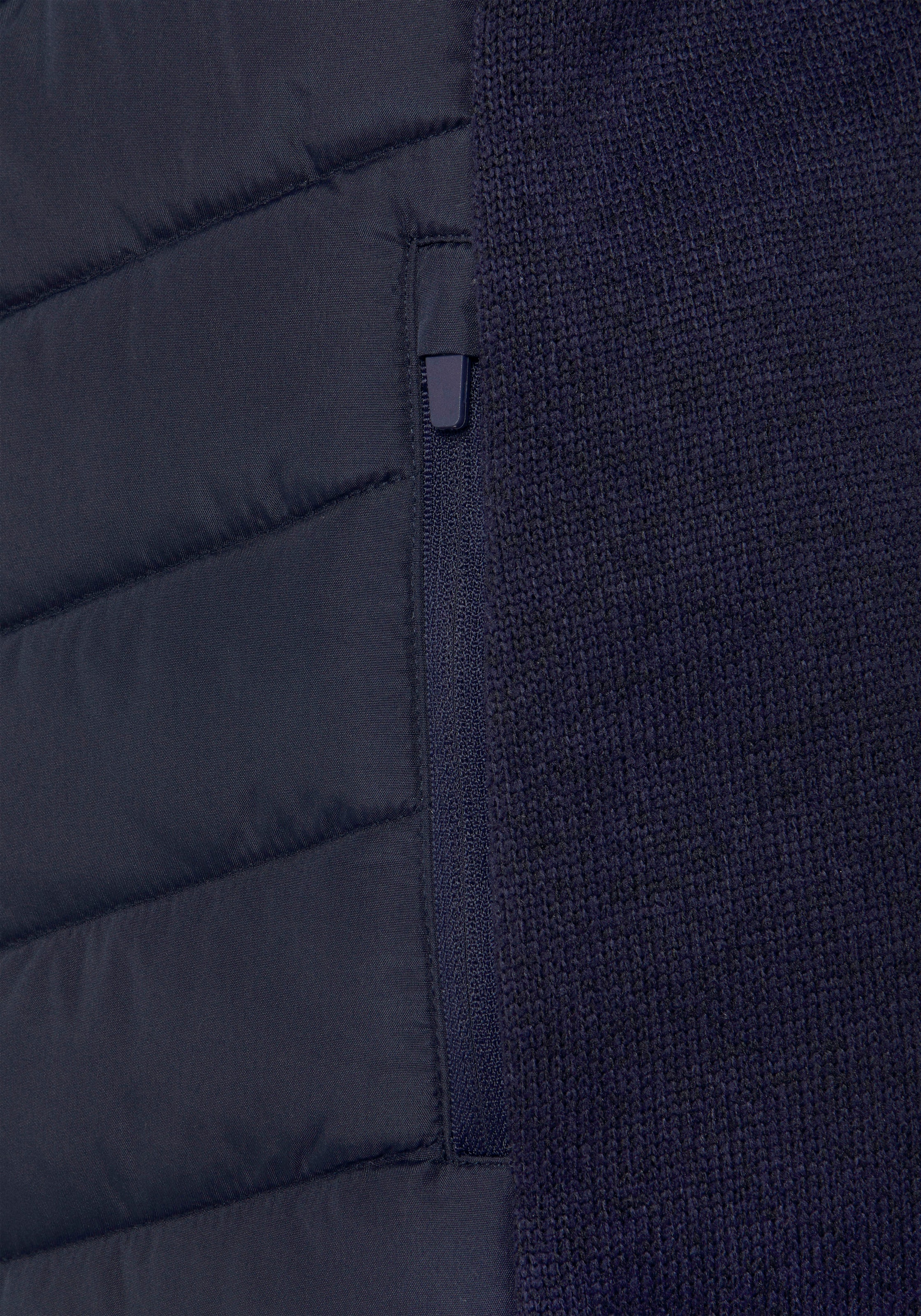 Vivance Steppjacke mitKapuze mit Strickfleece-Ärmeln