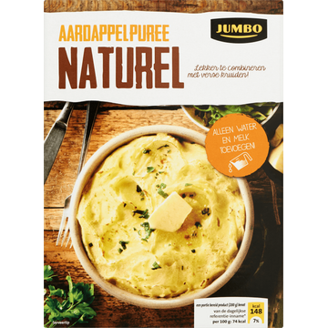 Jumbo Naturel Aardappelpuree Zakjes 2 x 138 g