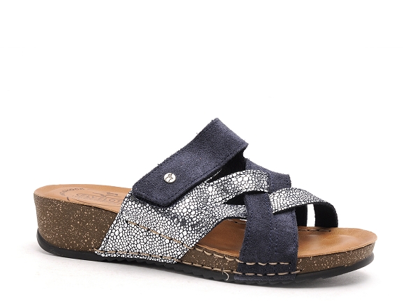 Flyflot mules et sabots plats femme flocka bleu