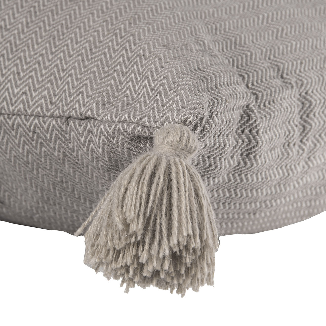 Febronie Housse de coussin unie taupe - 50x50 cm