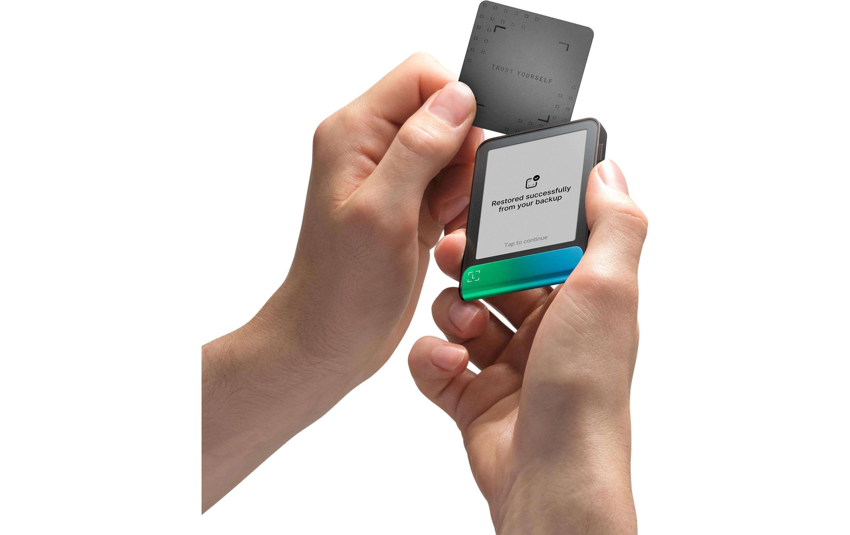 Flex Oxidate Green<br>Hardware-Wallet für Schutz digitaler Vermögenswerte inkl. Recovery Key