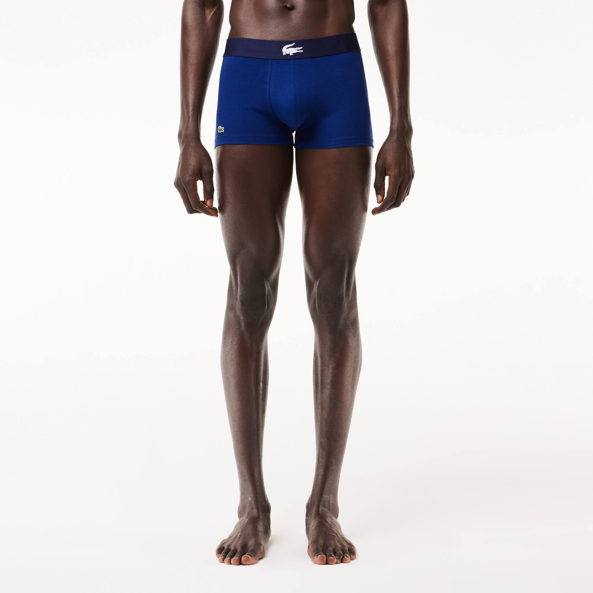 3er Pack kurze Boxershorts Unterwasche - Blau - Lacoste - Herren