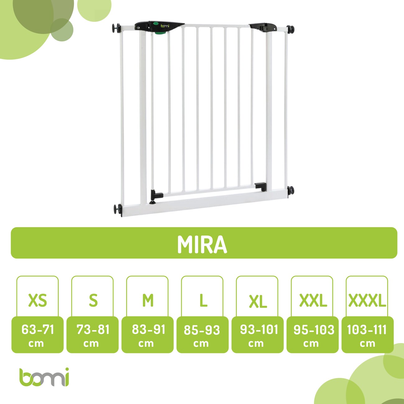 bomi Türschutzgitter Mira 63-111 cm S