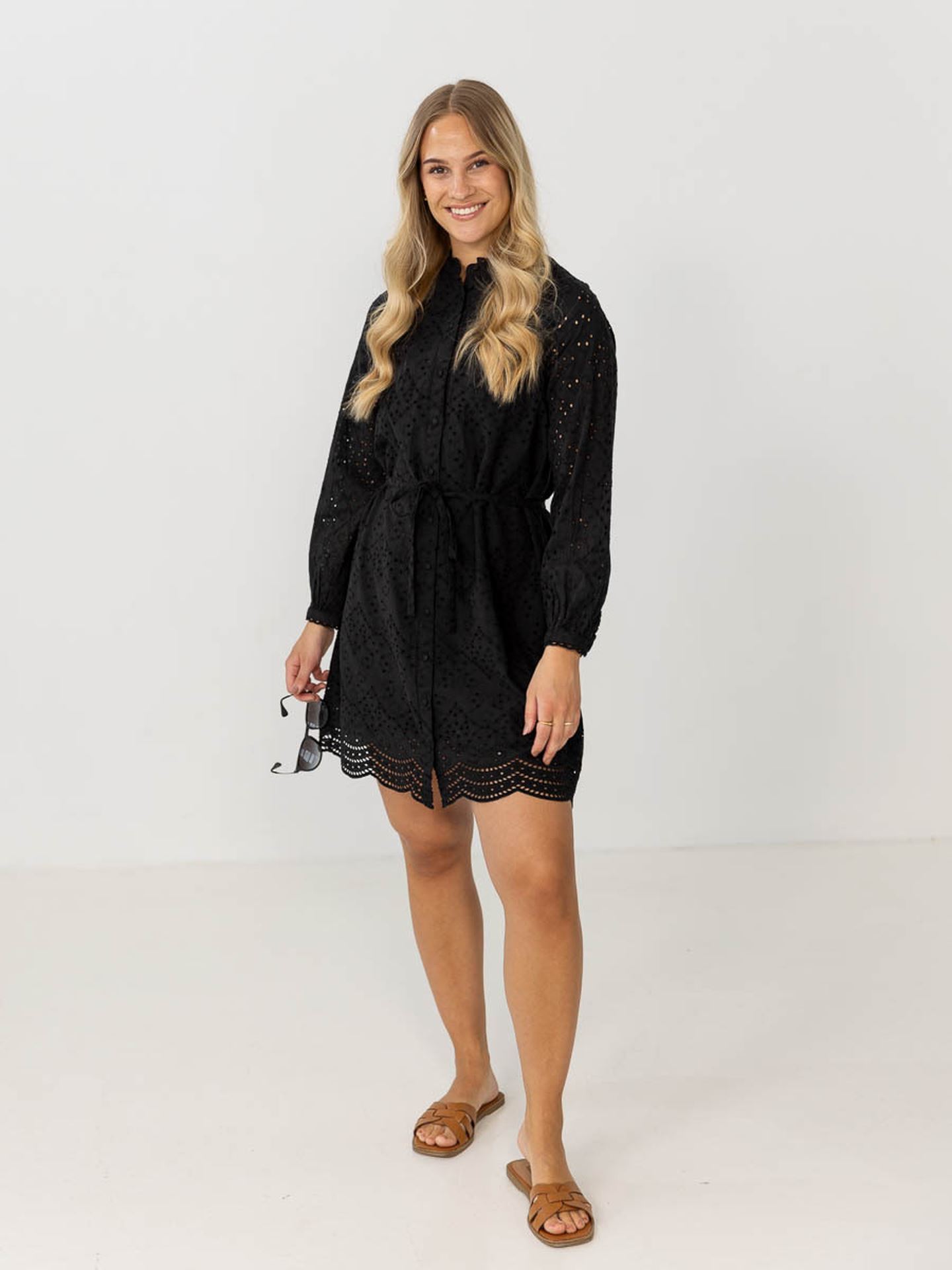 Tatiana Long Sleeve Short Embr Dress