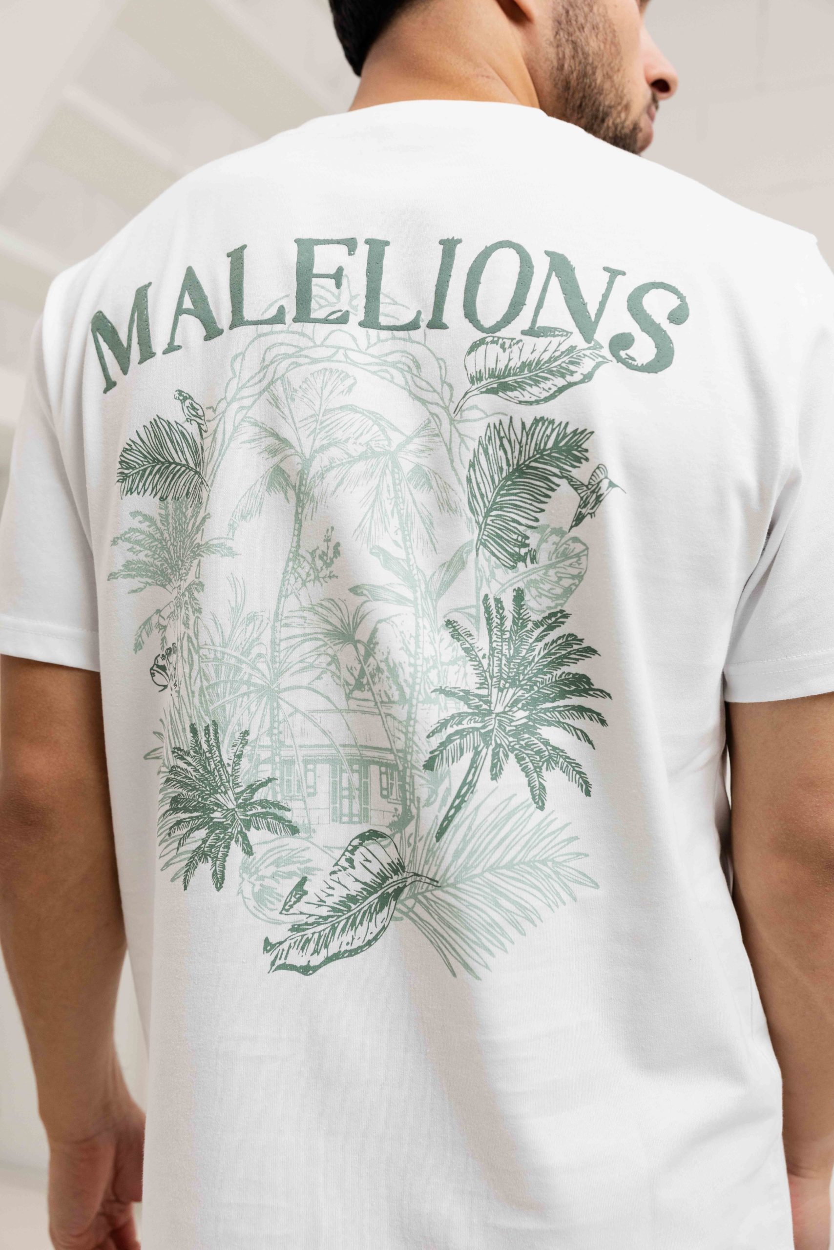 Malelions Jungle T-Shirt Heren Wit